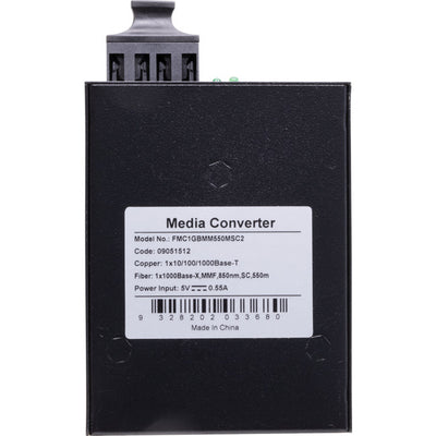 FMC1GBMM550MSC2 GIGABIT FIBRE MEDIA CONVERTER MM DUAL FIBRE SC 550M NO DIP 09051512