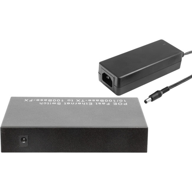 FES4POE 4 PORT FIBRE ETHERNET SWITCH 4XPOE 100M SM SC 20KM DUAL FIB AOM-1400P-S20EA