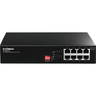 GS1008PHV2 8 PORT GIGA SWITCH WITH 4 POE+ PORTS & DIP SWITCH EDIMAX 09051639