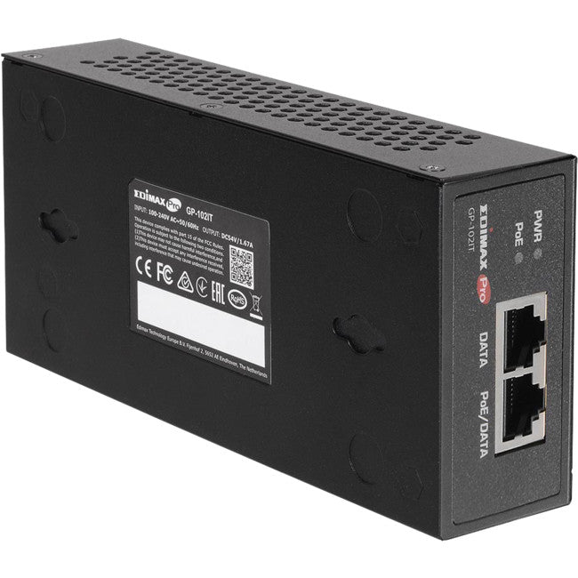GP102IT GIGA POE++ INJECTOR 60W 802.3BT EDIMAX NWE-GP-102IT