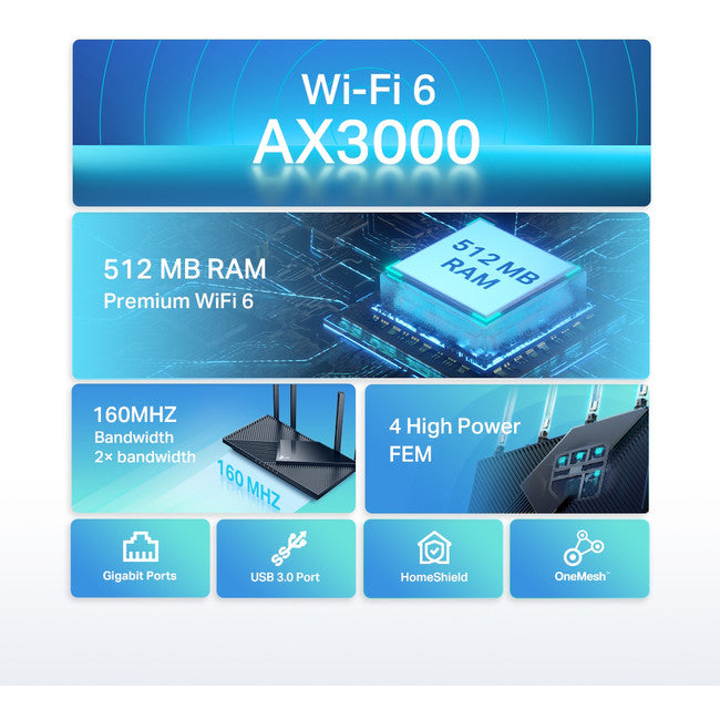AX55 - ARCHER AX3000 WIFI6 ROUTER - TP-LINK