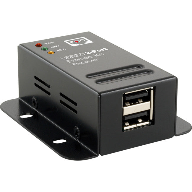 UE2P 2 PORT USB 2.0 CAT5 EXTENDER 50M INDUSTRIAL KRYSMA KRYM-USBEXT-2P-I-50M