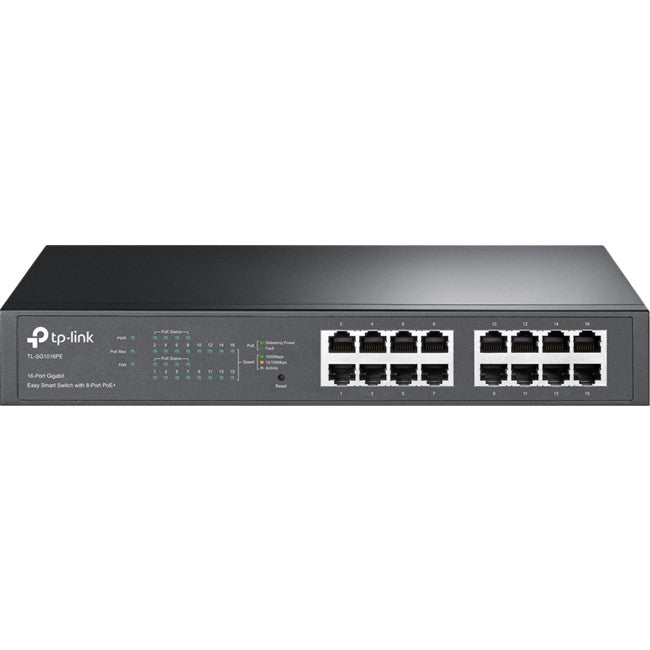 TLSG1016PE - 16 PORT GIGA POE+ EASY SMART SWITCH - 8 POE PORTS RACK - TP-LINK