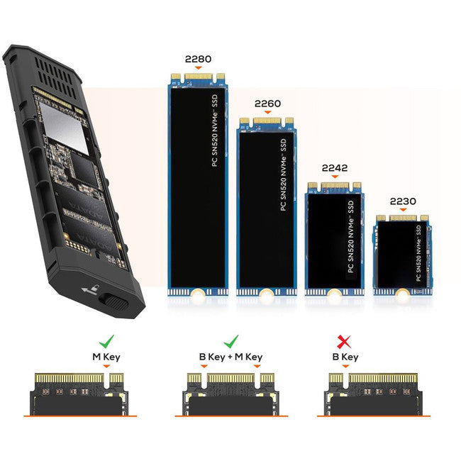 XCSCM2 - USB-C TO M.2 SSD ENCLOSURE - MBEAT