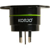 AA08 INDIA & SOUTH AFRICA ADAPTOR ADAPTS TO AUSTRALIAN - FIT46 KORJO AA08-