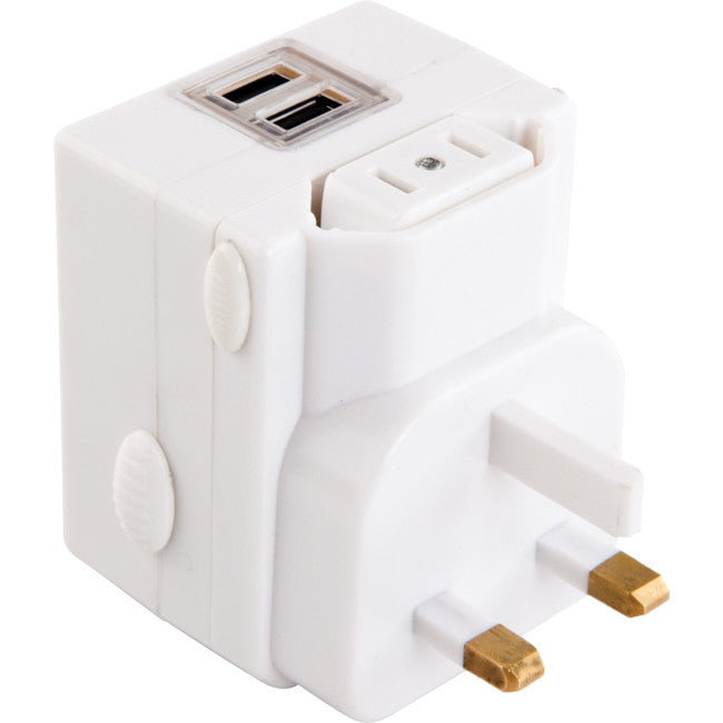 PTAUSB UNIVERSAL TRAVEL ADAPTOR OUTBOUND WITH USB - JACKSON JACKSON PTAUSB
