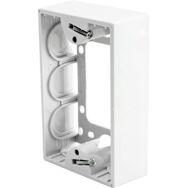 MB001WH 35MM SURFACE MOUNTING BLOCK STANDARD WHITE - NO PACKAGE MB001/WH