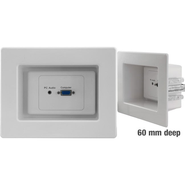 RECWP1WH RECESSED WALL POINT 1 GANG WHITE RECWP1WH