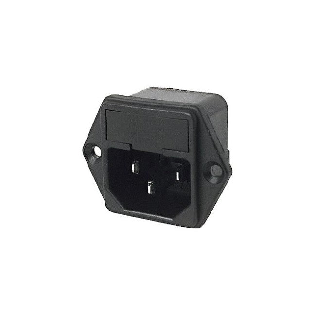 590IEC - IEC PLUG WITH FUSE PANEL MOUNT - IEC-C14