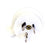 CD106/1WE 3 PIN FLAT PLUG TOP WHITE SIDE ENTRY - LOW PROFILE HPM CD106/1WE