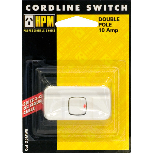 D5MWE WHITE CORD LINE SWITCH HPM HPM D5MWE