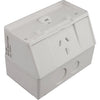 P1WP IP53 SINGLE POWER POINT 10A OUTDOOR WEATHERPROOF TRANSCO P1WP