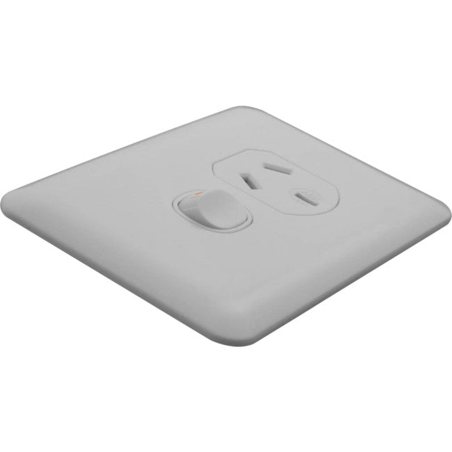 P1W SUPER SLIM SINGLE POWERPOINT 10A WAFER SERIES TRANSCO P1W