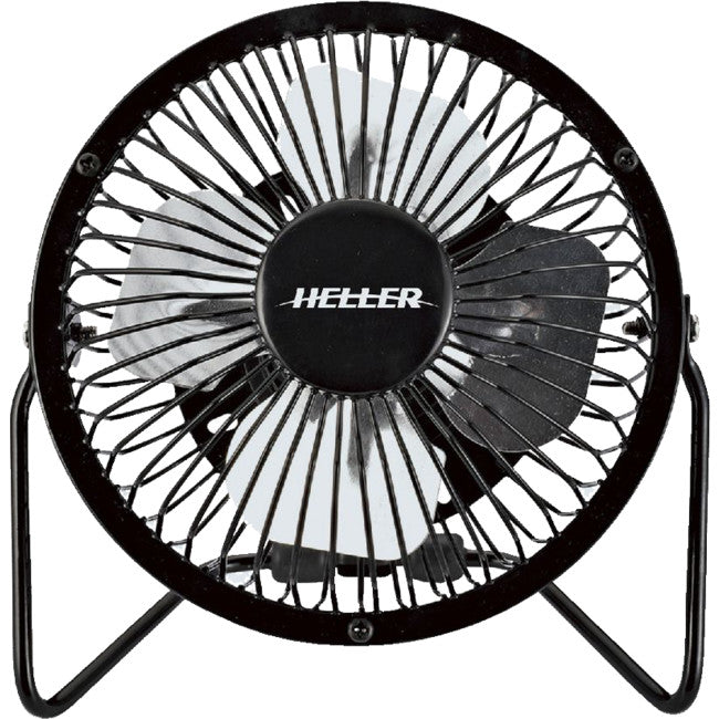HVF10UBK 10CM MINI HIGH VELOCITY FAN BLACK METAL - USB POWER SOURCE HELLER HVF10UBK
