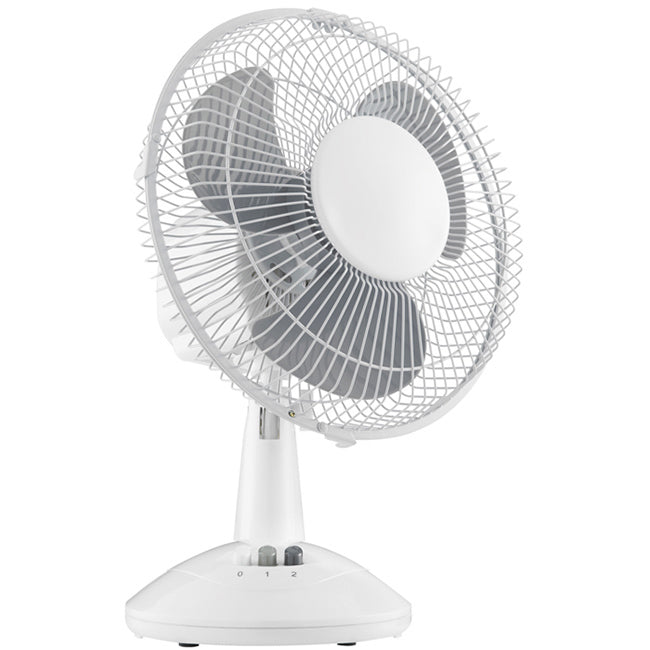 HHDF23S 23CM OSCILLATING DESK FAN WHITE DESKTOP FAN HELLER HHDF23S