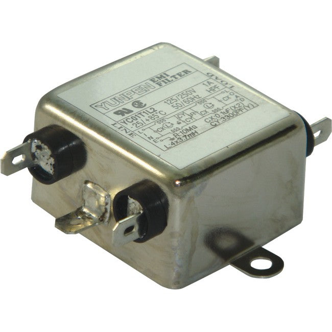 YC10T1L2 10AMP TWO STAGE EMI FILTER FASTON LUG - HIGH PERFORMANCE YUNPEN 81YC10T1L2