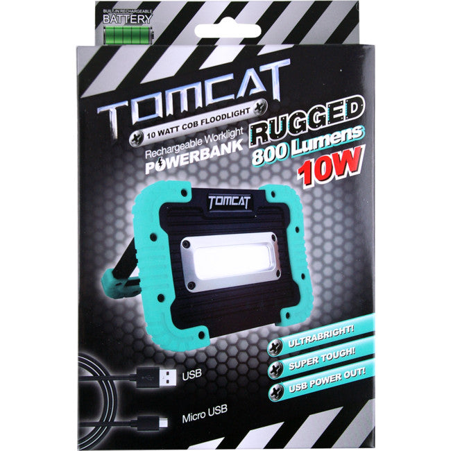 XTP013 10W RUGGED COB RECHARGEABLE FLOODLIGHT-LITHIUM ION BATTERY TOMCAT XTP013
