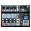 E-Lektron SE-6 Live Audio Mixer 6 Channel Mixer incl. USB Bluetooth Soundcard Phantom Power