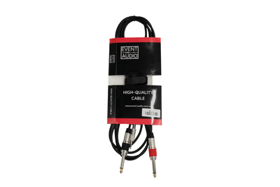 Event Lighting MJ2J3EL - 3m 2x Jack Male to Mini Jack Male Signal Lead - Red and Black Ring