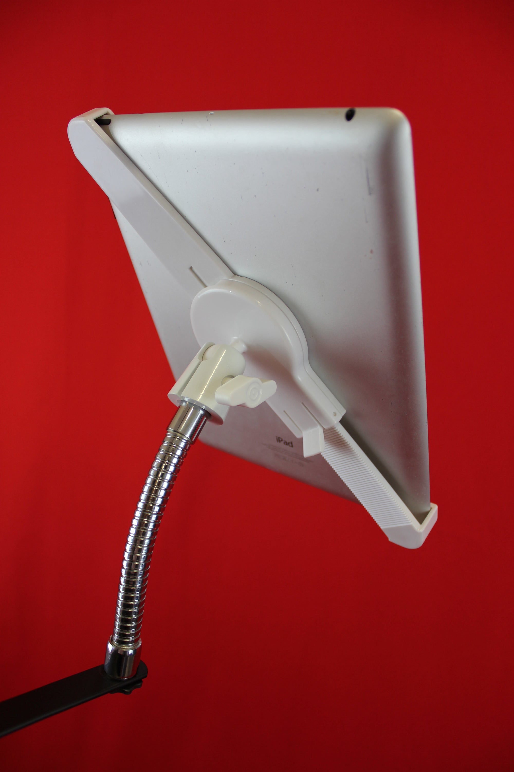 Universal Tablet Holder For Microphone and Music Stand Clamp On Metal Gooseneck Suits iPad or Android