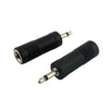 3.5mm MONO Male Jack (TS) to 6.35mm (1/4") Mono Female Socket (TS) Adapter