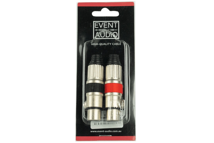 Event Lighting XLRMEL - Pair of XLR 3 Pin Male Audio Plugs