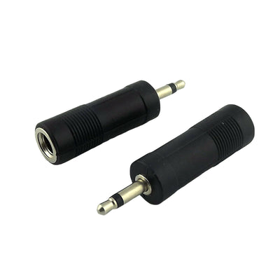 MONO 6.35mm 1/4" FEMALE to MONO 3.5mm 1/8"(m) MALE - Audio Adapter