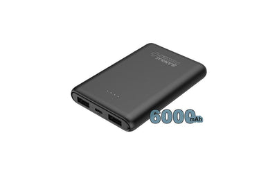 Sansai 6000mAh Mobile Power Bank USB Port Battery Charger for Phones