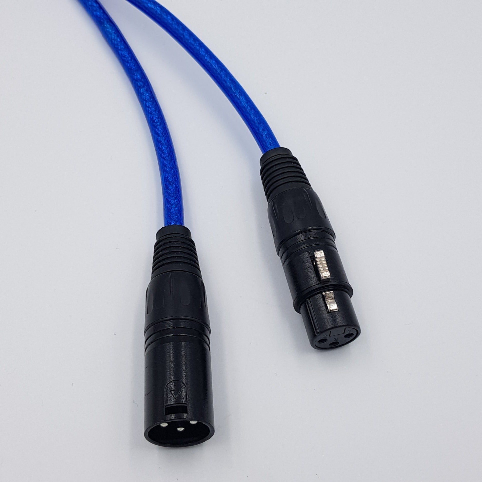 Blue XLR Cable Male Female Jack 3-Pin Balanced Microphone Mic Lead