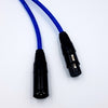 Blue XLR Cable Male Female Jack 3-Pin Balanced Microphone Mic Lead
