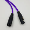Purple XLR Cable Male Female Jack 3-Pin Balanced Microphone Mic Lead