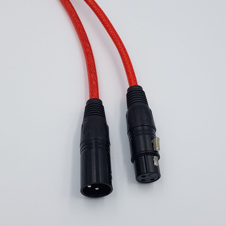 Red XLR Cable Male Female Jack 3-Pin Balanced Microphone Mic Lead