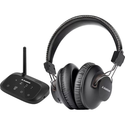 HT5009BLK WIRELESS HEADPHONES FOR TV WITH BLUETOOTH TRANSMITTER 50M AVANTREE BTHT-5009-BLK