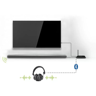 HT5009BLK WIRELESS HEADPHONES FOR TV WITH BLUETOOTH TRANSMITTER 50M AVANTREE BTHT-5009-BLK