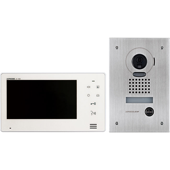 JOS1F 7" COLOUR VIDEO INTERCOM KIT WITH JO1MD, JODVF & P/S AIPHONE JO-S1F