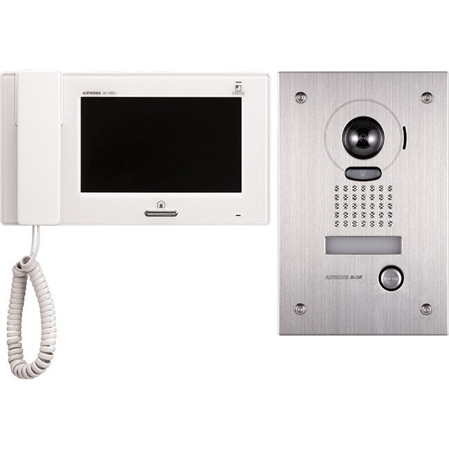 JPS4AEDF 7" VIDEO INTERCOM KIT WITH JP4MED, JPDVF & 24V P/S AIPHONE JPS-4AEDF