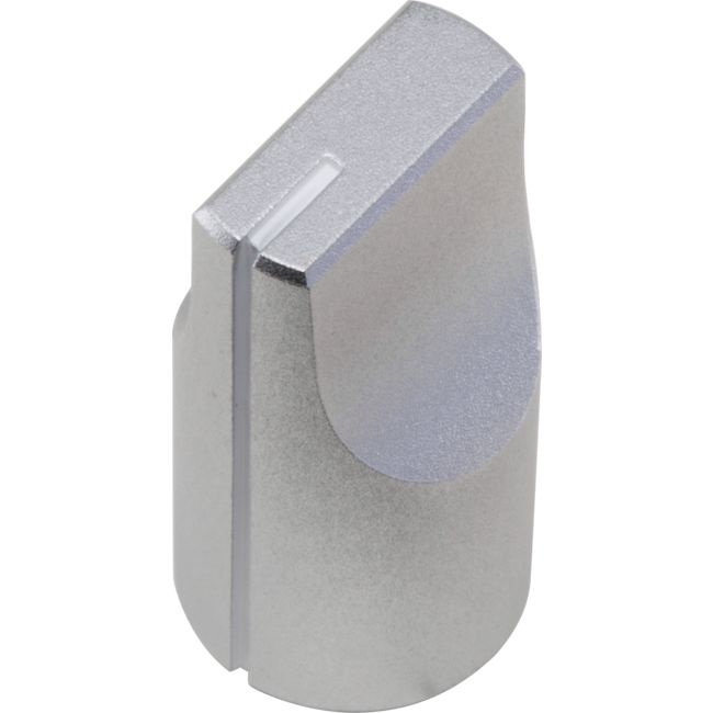 PD1325SA SILVER KNOB WITH SET SCREW 12.7MM DIAMETER ALUMINIUM CS265-PD1325SA-2DH