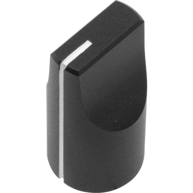 PD1325SB BLACK KNOB WITH SET SCREW 12.7MM DIAMETER ALUMINIUM CS265-PD1325SB-2DW7H