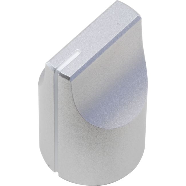 PD1627SA SILVER KNOB WITH SET SCREW 16MM DIAMETER ALUMINIUM CS265-PD1627SA-6DH