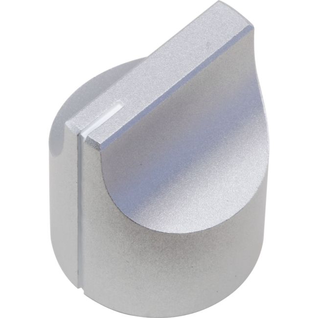 PD2227SA SILVER KNOB WITH SET SCREW 22MM DIAMETER ALUMINIUM CS265-PD2227SA-6DW7