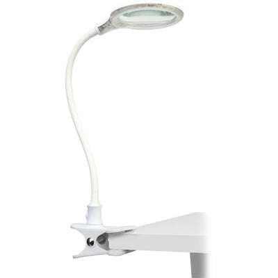 MAGOO FLEXIBLE MAGNIFYING LAMP WITH BASE AND CLAMP BRILLIANT LIGHTING 25121712