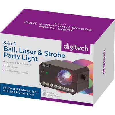 SL3540 BALL LASER STROBE PARTY LIGHT DIGITECH SL3540
