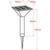 PLSB-7W 7W SOLAR LED BOLLARD LIGHT 3K-4K-5K COLOUR 700LM POWERCELL 25122630