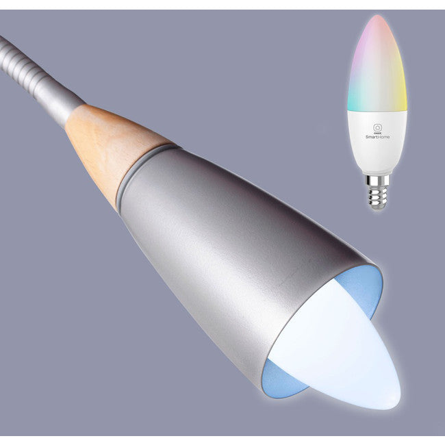 SHE14RGB LASER 5W E14 SMART GLOBE RGB ALEXA GOOGLE HOME 460LM LASER LSH-E14RGB5W