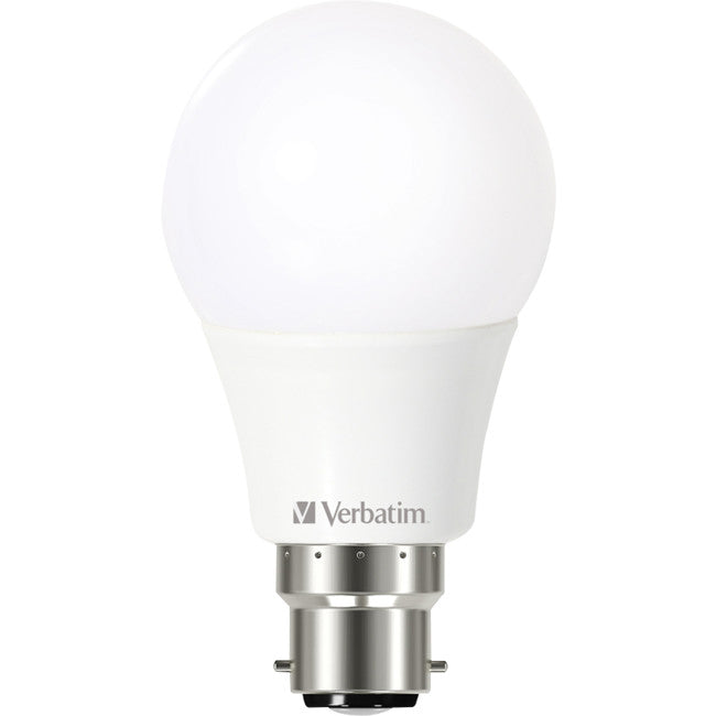 66282 B22 CLASSIC A 8.5W 820LM 3000K WARM WHITE LED NON DIM 65099 VERBATIM 66282