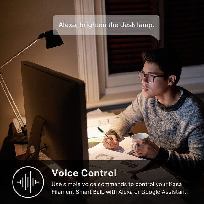 KL50B B22 FILAMENT SMART GLOBE 2700K KASA 800LM TP-LINK KL50B