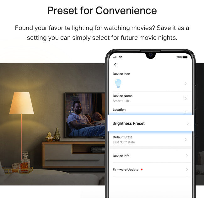 L510E E27 WIFI GLOBE 2700K 8.7W TAPO TP-LINK HETL-TCL510E