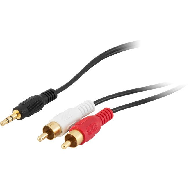 LA1061 20M 3.5MM PLUG TO 2X RCA STEREO ADAPTOR LEAD PRO2