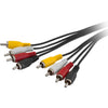 LA3049 4X RCA PLUG DUAL STEREO - 2M AUDIO VIDEO LEAD PRO2 9455-2MT