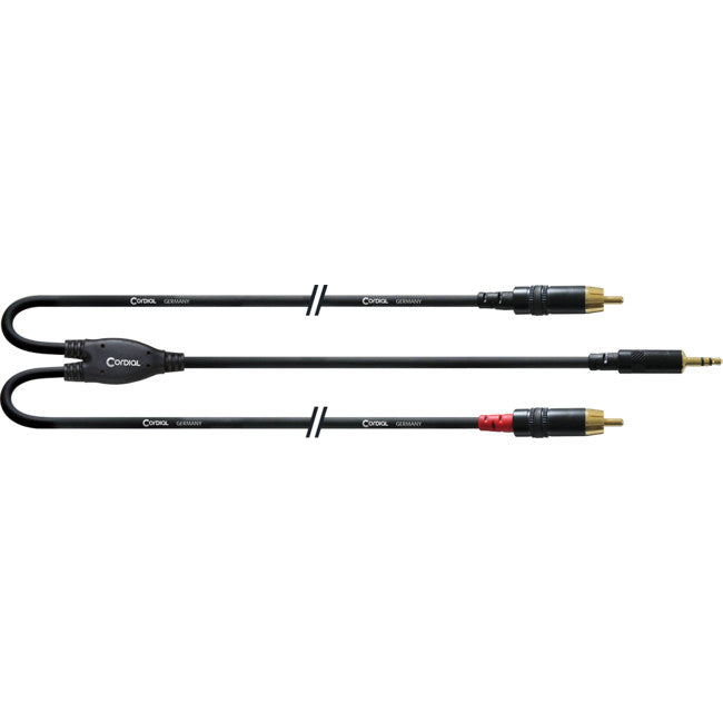 CFY3WCCLONG - 3M 3.5MM STEREO - 2x RCA LEAD - CORDIAL
